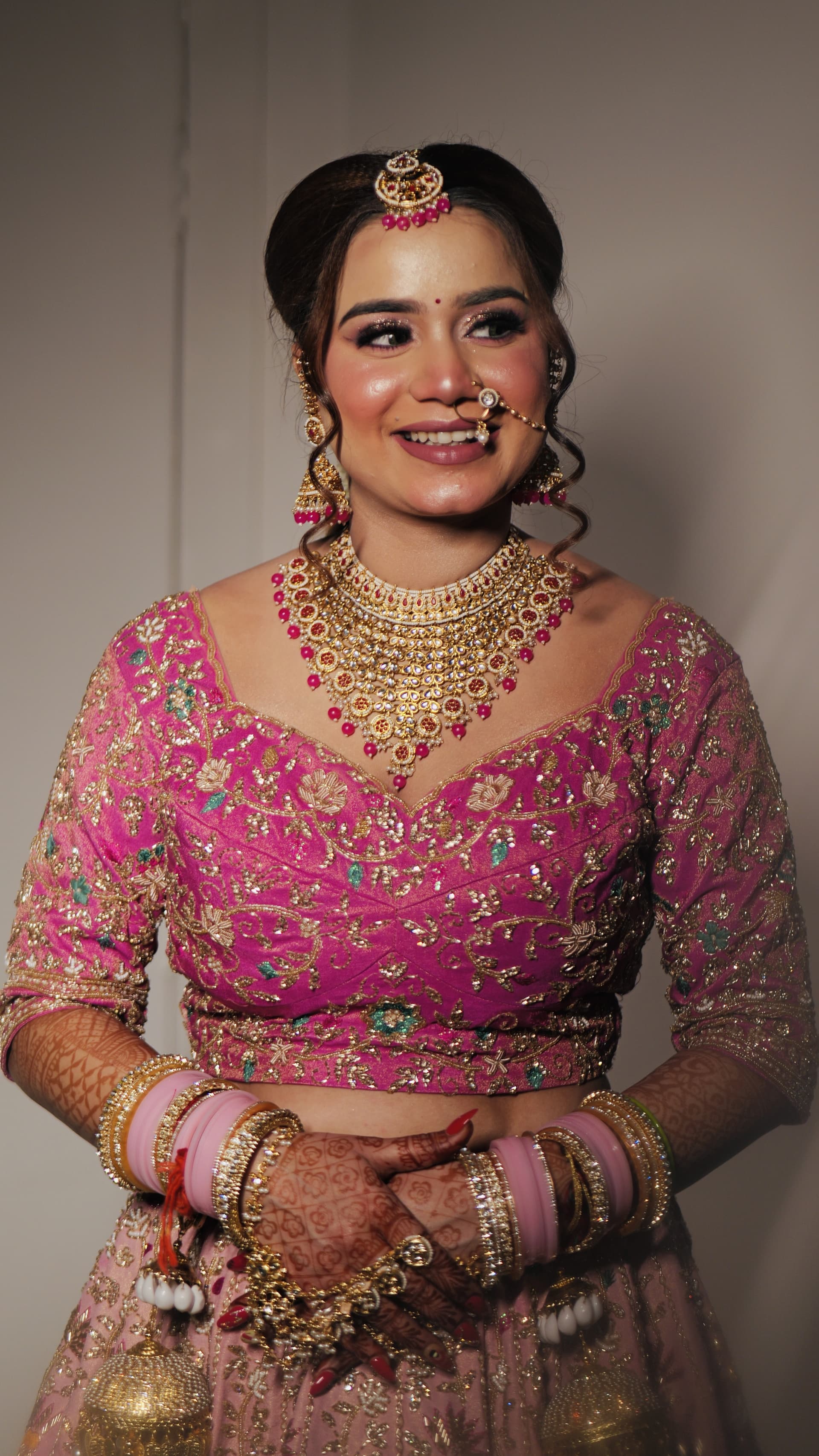 Luxury South Delhi bridal makeup by Ruchika Srivastava